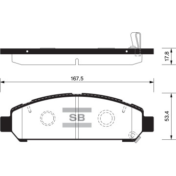 Колодки торм.дисковые Hi-Q TOYOTA VENZA 09-11 (D1401)