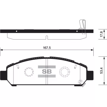 Колодки торм.дисковые Hi-Q TOYOTA VENZA 09-11 (D1401)