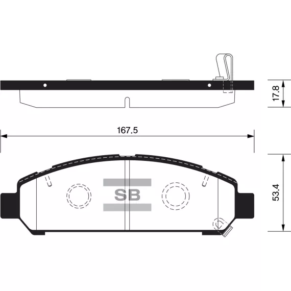 Колодки торм.дисковые Hi-Q TOYOTA VENZA 09-11 (D1401)