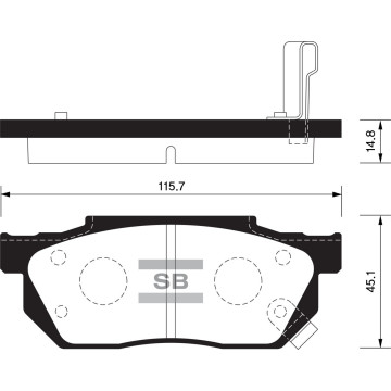 Колодки торм.дисковые Hi-Q HONDA PRELUDE 85-87 (D256)