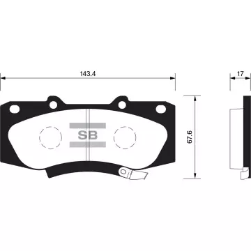 Колодки торм.дисковые Hi-Q TOYOTA HI-LUX 05-11 (D1567)