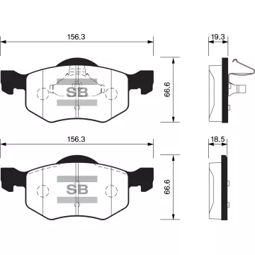 Колодки торм.дисковые Hi-Q MAZDA TRIBUTE 01-06 (D843)