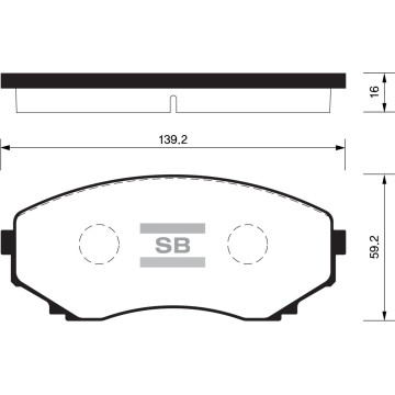 Колодки торм.дисковые Hi-Q MAZDA MPV 94-98 00-06 (D1038)