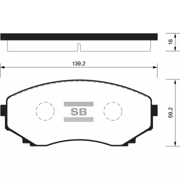 Колодки торм.дисковые Hi-Q MAZDA MPV 94-98 00-06 (D1038)