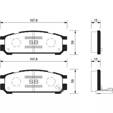 Колодки торм.дисковые Hi-Q SUBARU LEGACY 14 91-94 96-98 R (D471)
