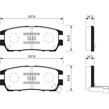 Колодки торм.дисковые Hi-Q MITSUBISHI MONTERO 92-00 R (D567)