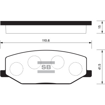 Колодки торм.дисковые Hi-Q SUZUKI SAMURAI 94-95 (D660)