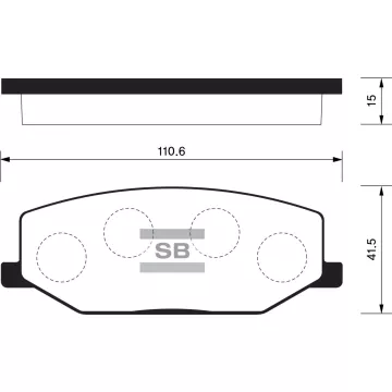 Колодки торм.дисковые Hi-Q SUZUKI SAMURAI 94-95 (D660)