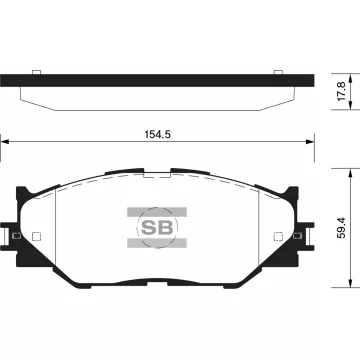 Колодки торм.дисковые Hi-Q LEXUS LEXUS IS250 06-08 (D1178)