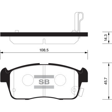 Колодки торм.дисковые Hi-Q SUZUKI SWIFT 00-05 (AN-661WK)
