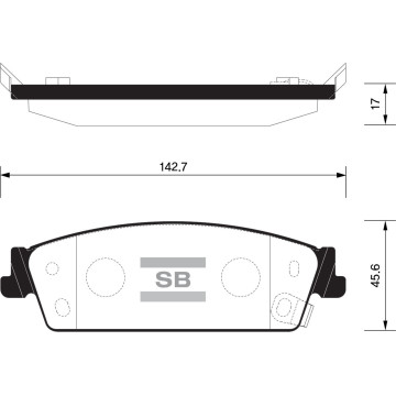 Колодки торм.дисковые Hi-Q GMC YUKON 07- R (D1194)