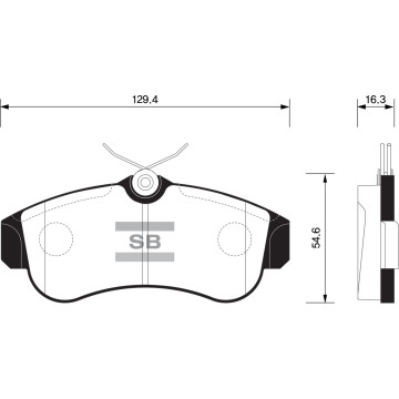 Колодки торм.дисковые Hi-Q NISSAN ALMERA II (N16) 00-