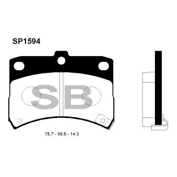 Колодки торм.дисковые Hi-Q DAIHATSU ATRAI 05-