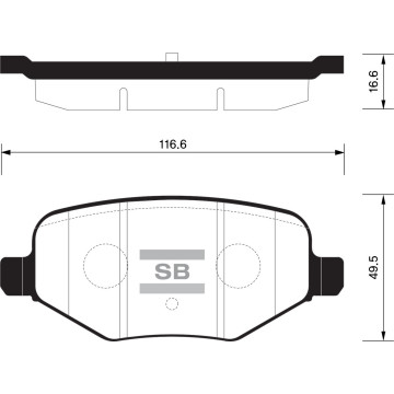 Колодки торм.дисковые Hi-Q задн. FORD EXPLORER SPORT 14 R (D1612)