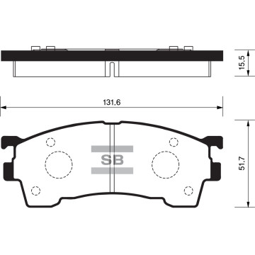 Колодки торм.дисковые Hi-Q MAZDA 626K