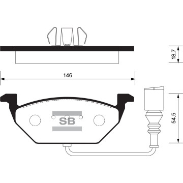 Колодки торм.дисковые Hi-Q VOLKSWAGEN BORA 98-05