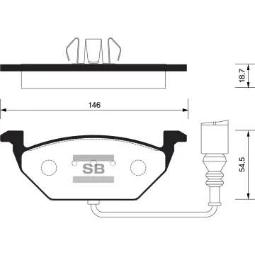 Колодки торм.дисковые Hi-Q VOLKSWAGEN BORA 98-05
