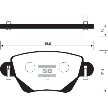 Колодки торм.дисковые Hi-Q FORD MONDEO 00- R (D911)