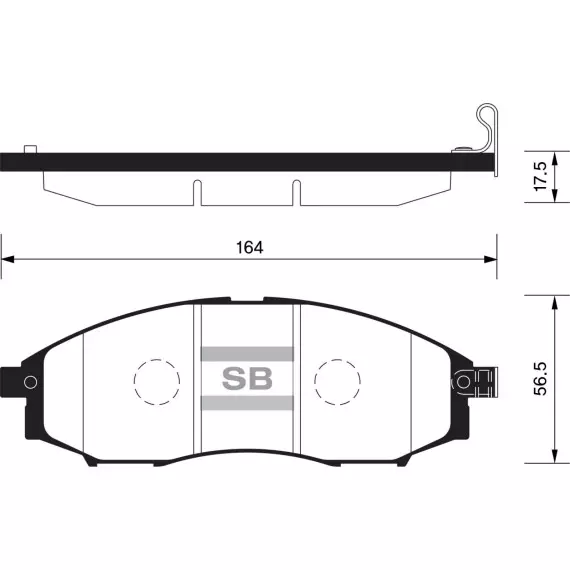 Колодки торм.дисковые Hi-Q NISSAN FRONTIER 6CYL 03-04 (D830)