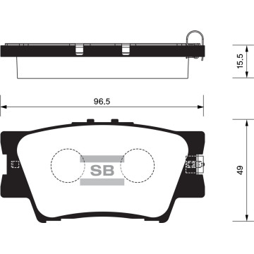 Колодки торм.дисковые Hi-Q TOYOTA RAV4 06- R (D1212)