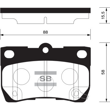 Колодки торм.дисковые Hi-Q LEXUS LEXUS GS300 06- R (D1113)