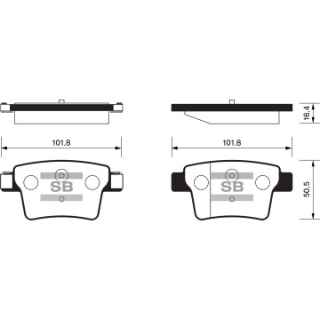 Колодки торм.дисковые Hi-Q FORD MONDEO R 05- (D1071)