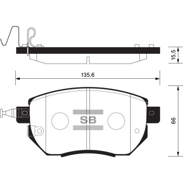 Колодки торм.дисковые Hi-Q NISSAN MURANO 03- (D969)