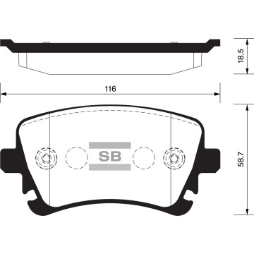 Колодки торм.дисковые Hi-Q AUDI A4 05-06 R (D1018)