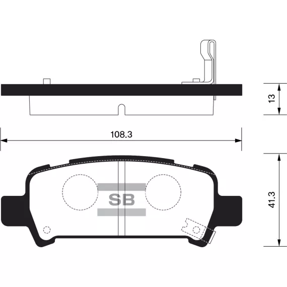 Колодки торм.дисковые Hi-Q SUBARU LIBERTY 98- R (D770)