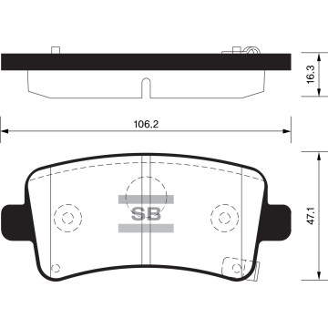 Колодки торм.дисковые Hi-Q GM-KOREA ALPHEON 10- R