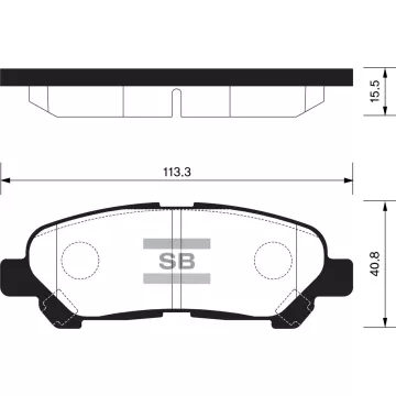 Колодки торм.дисковые Hi-Q TOYOTA HIGHLANDER 08- R (D1325)