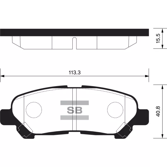 Колодки торм.дисковые Hi-Q TOYOTA HIGHLANDER 08- R (D1325)