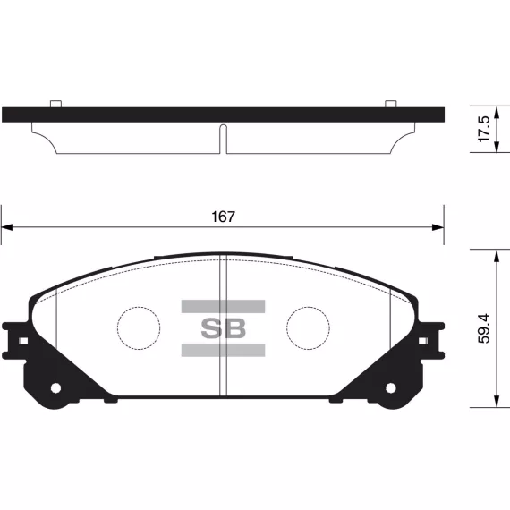 Колодки торм.дисковые Hi-Q TOYOTA HIGHLANDER 08- (D1324)