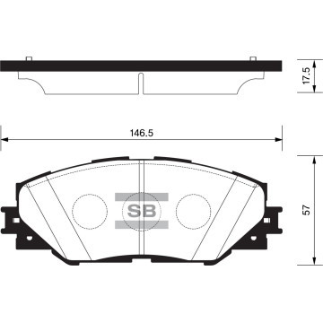 Колодки торм.дисковые Hi-Q TOYOTA RAV4 3.5L 06- (D1211)