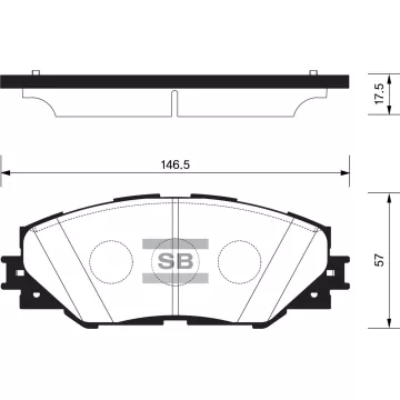 Колодки торм.дисковые Hi-Q TOYOTA RAV4 3.5L 06- (D1211)