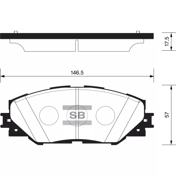 Колодки торм.дисковые Hi-Q TOYOTA RAV4 3.5L 06- (D1211)