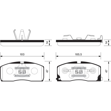 Колодки торм.дисковые Hi-Q GEELY FREE CRUISER 05- (D1511)