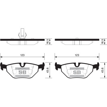 Колодки торм.дисковые Hi-Q BMW 3 (E46) 98-05 (D763)