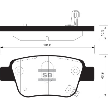 Колодки торм.дисковые Hi-Q TOYOTA PREVIA (MCR3) 00-06