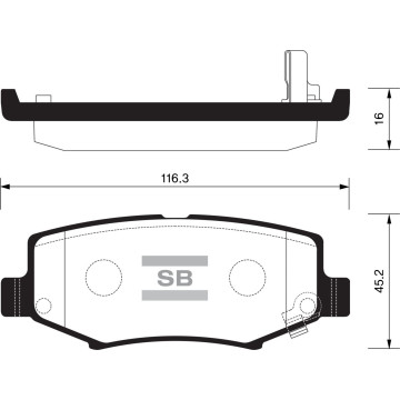 Колодки торм.дисковые Hi-Q JEEP RUBICON R (D1274)