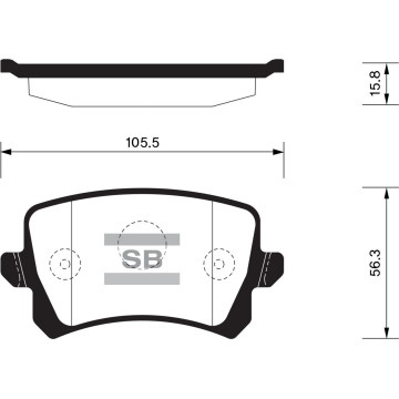 Колодки торм.дисковые Hi-Q VOLKSWAGEN CC 09-14 R (D1348)