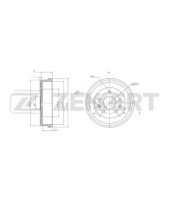 Барабан тормозной Renault Duster 07- Dacia Duster 10- (с покрытием)