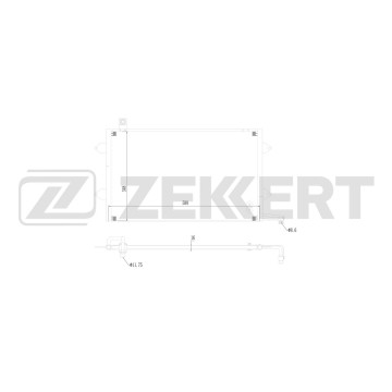 Радиатор кондиционера VW Golf III 91- Vento 91-