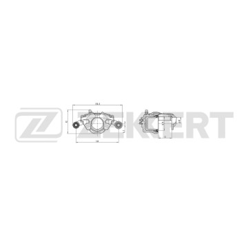 Тормозной суппорт передний правый Hyundai Getz 03- Accent II 99-