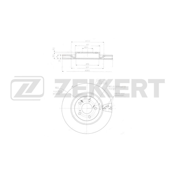 Диск тормозной передний Haval Dargo 22-