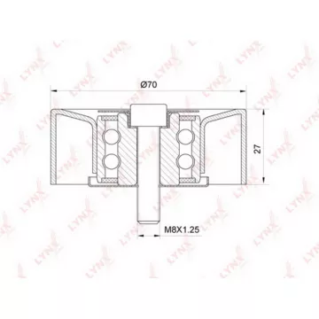 Ролик направляющий / приводной BMW 3(E46) 2.0D-3.0D 98-05 / 5(E60) 2.0D-3.0D 05> / 6(E63/E64) 3.0D 0