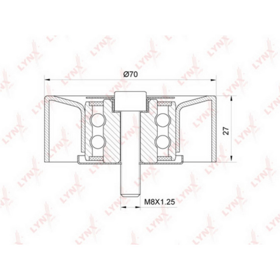 Ролик направляющий / приводной BMW 3(E46) 2.0D-3.0D 98-05 / 5(E60) 2.0D-3.0D 05> / 6(E63/E64) 3.0D 0