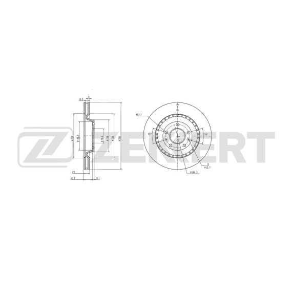 Диск тормозной передний Changan Uni-K 20-