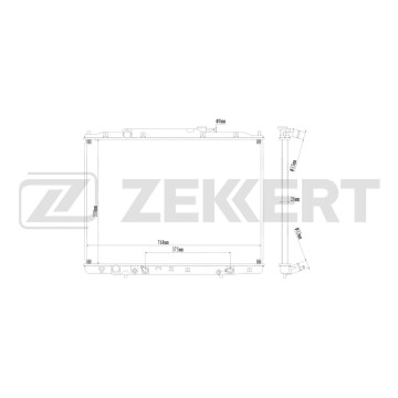 Радиатор охлаждения двигателя Honda Pilot II 08-