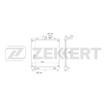 Радиатор охлаждения двигателя Kia Picanto 04-